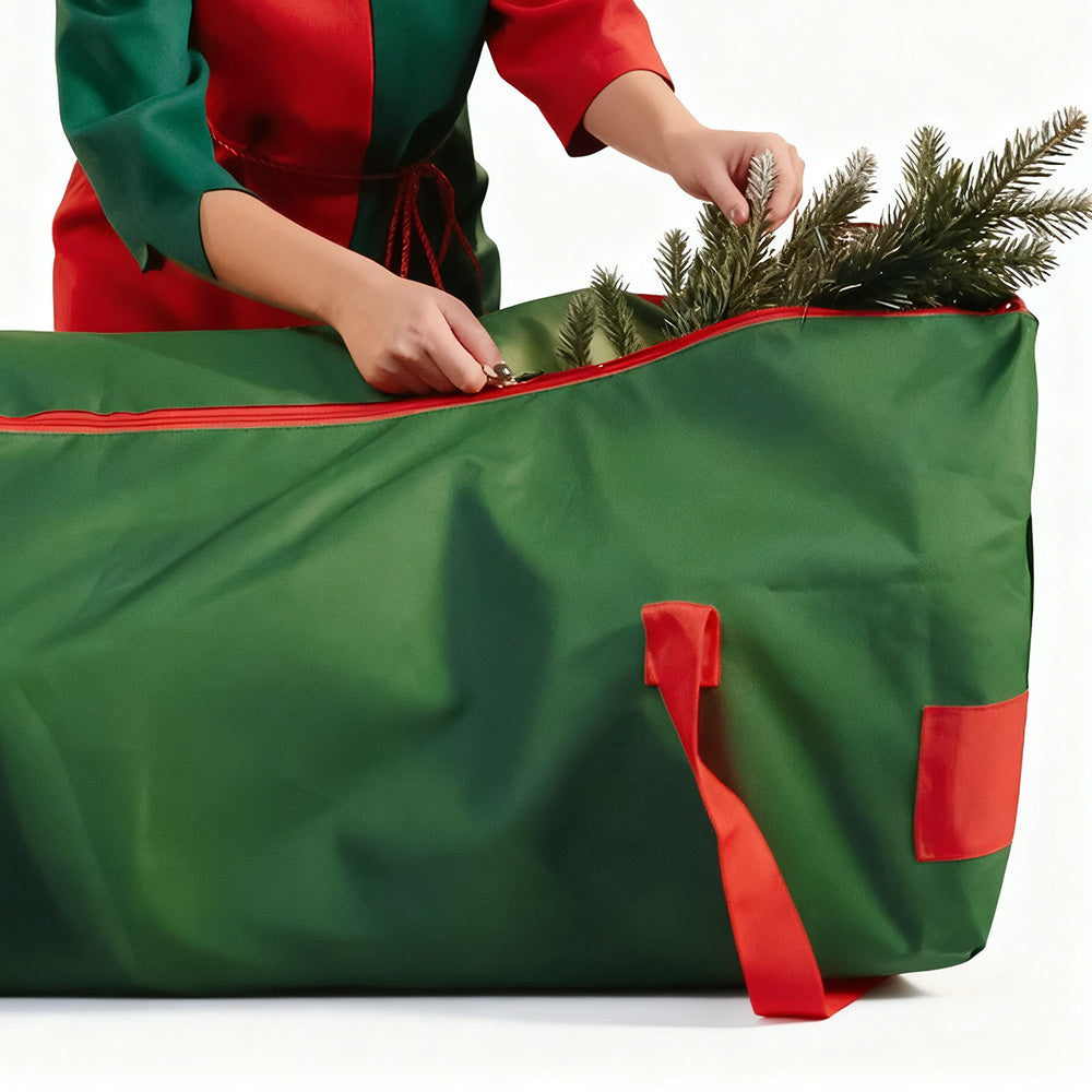 Rolling Christmas Tree Storage Bag Handy with Handle for Easy Carry Green