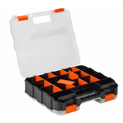 34 Grid Double Sided Tool Organizer Box for Screws Nuts - Orange