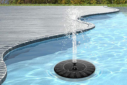 2Pcs Solar Bird Bath Fountain Pump with 6 Replacement Nozzles