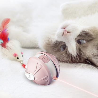 Electric Automatic Moving Rolling Dog Toy Interactive Dog Ball Toy Pink