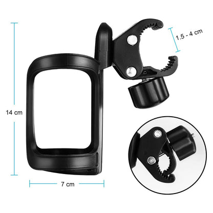 2Pcs Bike Water Bottle Holder Quick Release Cup Holder for Handlebar Seatpost-Knob Handle