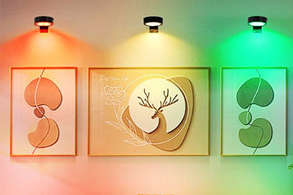 3 Piece Wireless Art Display Picture Lights - Black