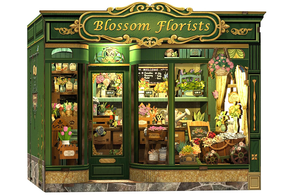 DIY Miniature House Kit Tiny House Kit for Adults to Build for Family Friends-?Flower?Cottage
