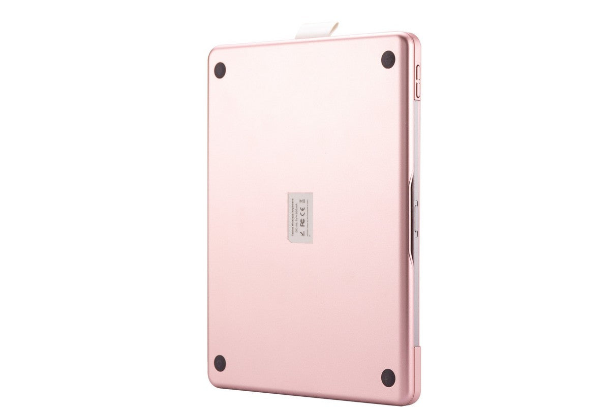 360-degree Rotatable Keyboard Case for iPad 11th Air 11 inch Air 13 inch with TouchPad -Rose Gold A11