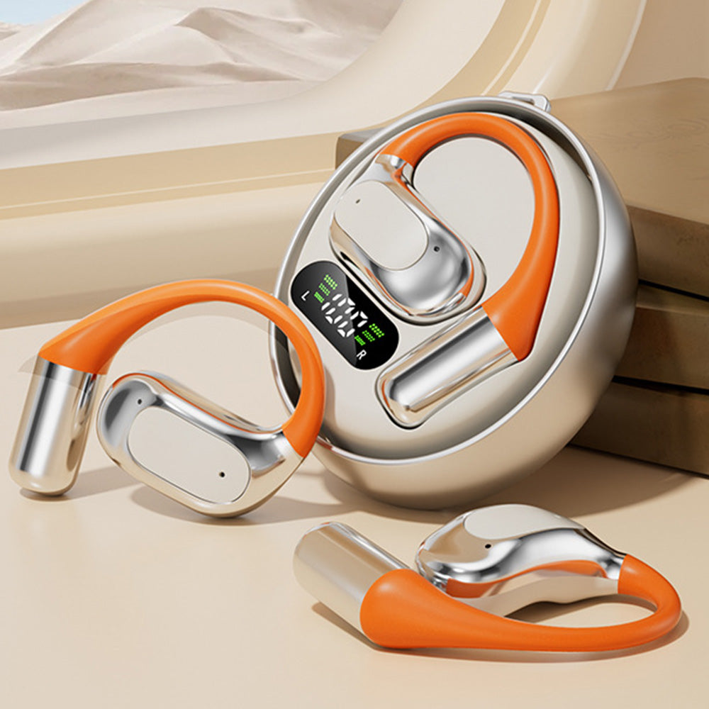 Bluetooth 5.4 Language Translator Earbuds Wireless 144-Language Translation Music Earphones with Charging Case Silver