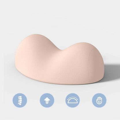 Small Neck Stretcher Pillow Soft Cervical Traction Neck Pillow for Tension Muscle-Pink