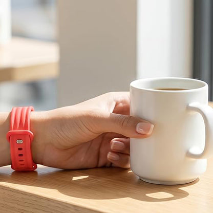 2 Piece Silicone Band Replacement for Google Fitbit Air-Blue and Red