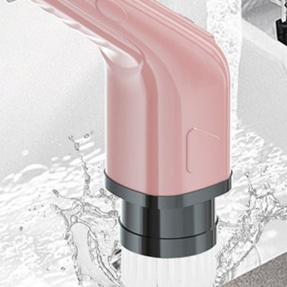 Cordless Electric Spin Scrubber Rechargeable Cleaning Brush with 7 Replaceable Brush Heads Pink