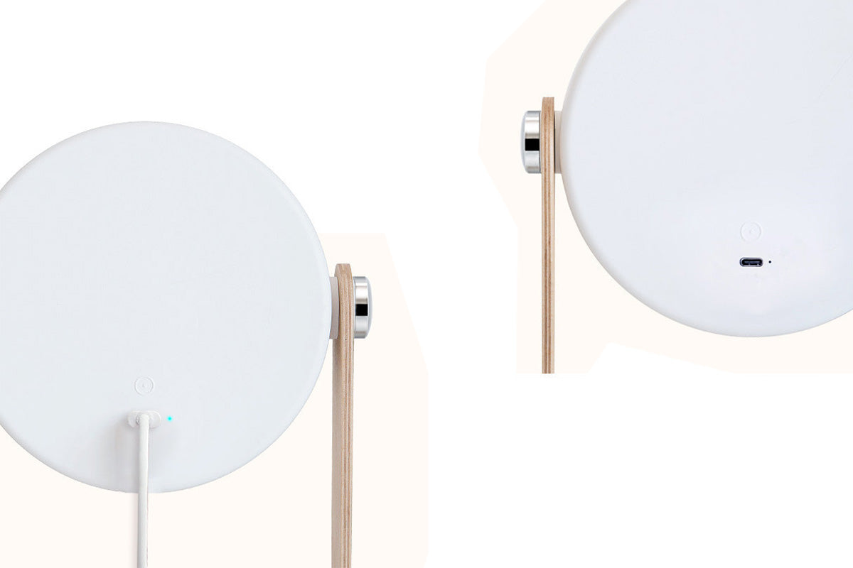 Multi Dimmable Foldable LED Night Light Table Lamp Portable Camping Flashlight-White