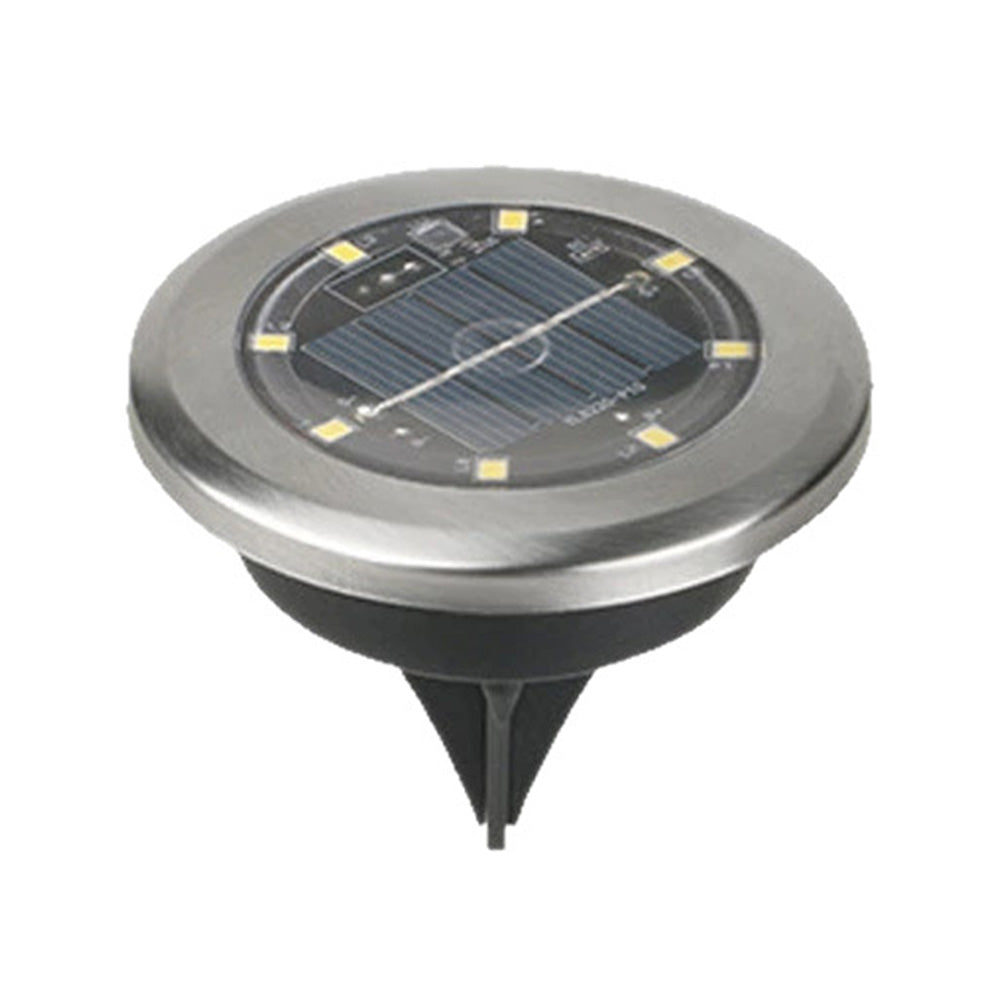 10Pcs Mini Solar Ground Lights Outdoor Pathway Decorative Lights for Yard Garden Decor Warm Light