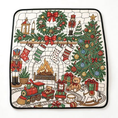 DIY Coloring Graffiti Christmas Blanket Drawing Blanket for Adults - Style4