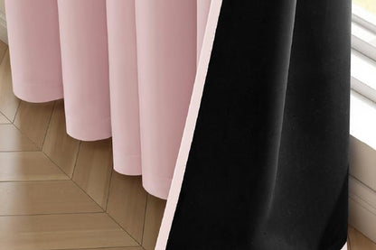 2 Pack 100 Percent Blackout Curtains - Pink