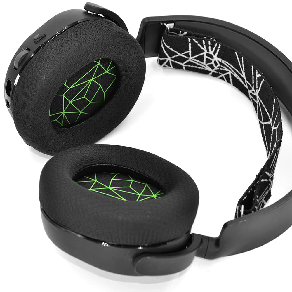 Replacement Cushion Ear Pads for SteelSeries Arctis 1 3 5 7 9 Pro-Green