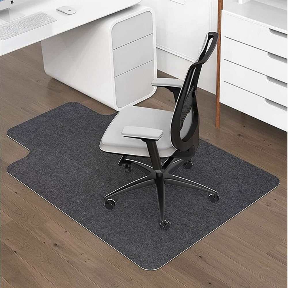 Anti-Slip Office Chair Mat for Carpet - Dark Grey