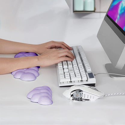 Ergonomic Wrist Rest for Computer Laptop Cloud Keyboard Wrist Rest Pad Set Purple