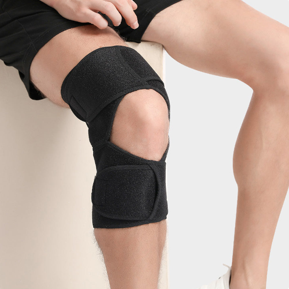 Pair of Adjustable Knee Pads Knee Stabilizer Braces with Springs