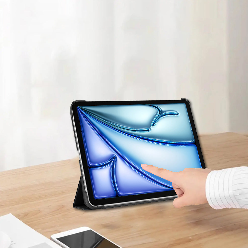 Magnetic Case Trifold  Stand Compatible with iPad Air iPad Pro Black