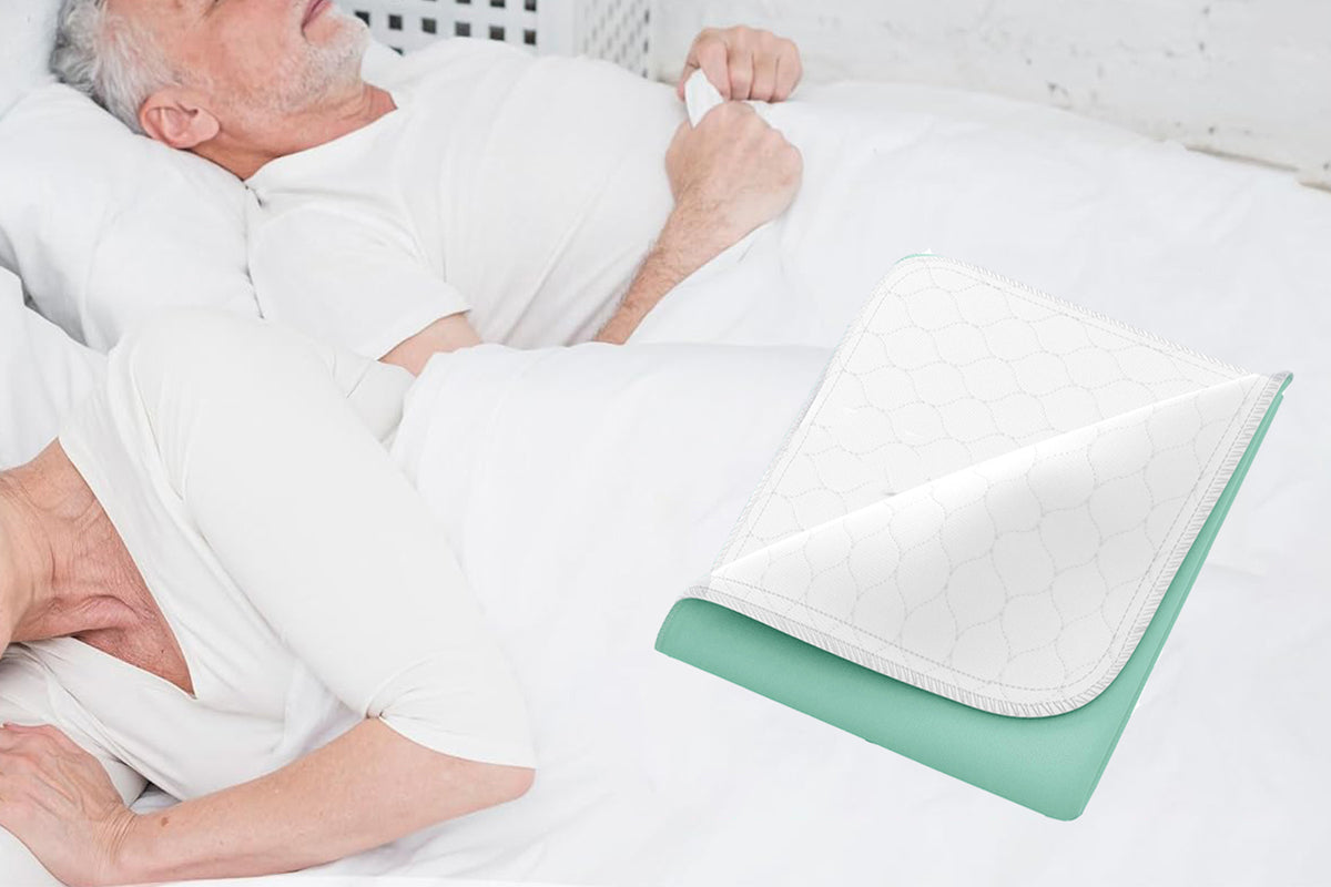 Incontinence Bed Pads Washable Bed Pads for Adults Pets Seniors Mattress Protector -Green