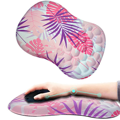 Ergonomic Computer Mouse Pad Memory Foam Wrist Rest Support for Home Office Multicolor&nbsp;Tropics