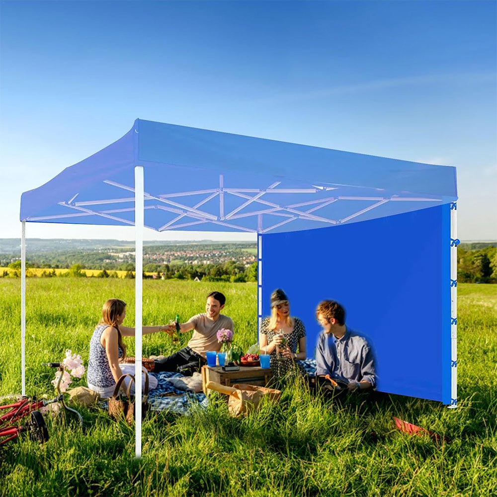 Instant Canopy Tent Sidewalls Portable Canopy with Side Panels for Camping Blue
