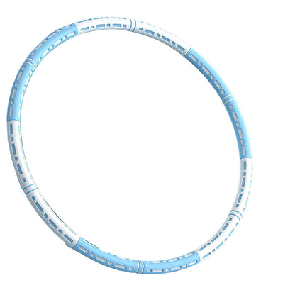 Detachable Weighted Hula Hoop 6 Sections Adjustable Fitness Hoop for Adults-Blue