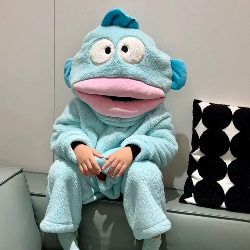 Monster Onesie Big Mouth Monster Onesie Soft Plush Loungewear for Sleeping-Blue