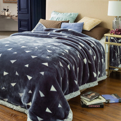 Soft Queen Size Blanket Double-Sided Winter Warm Quilt Throw Blanket Style 2