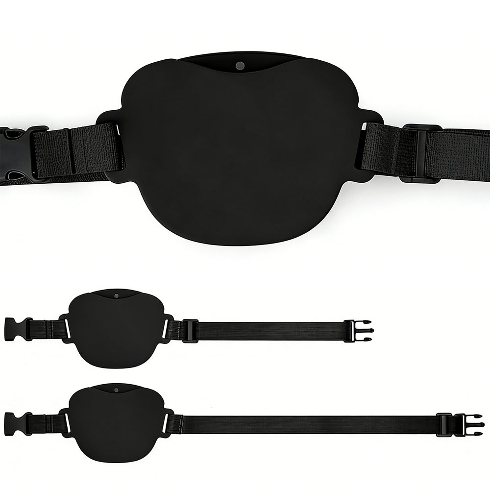 Dog Treat Pouch With Training Clicker Pet Silicone Training Treat Bag Pouch-Black