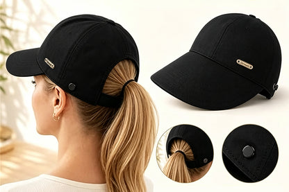Wide Brim Quick Dry Foldable Sun Hat - Black