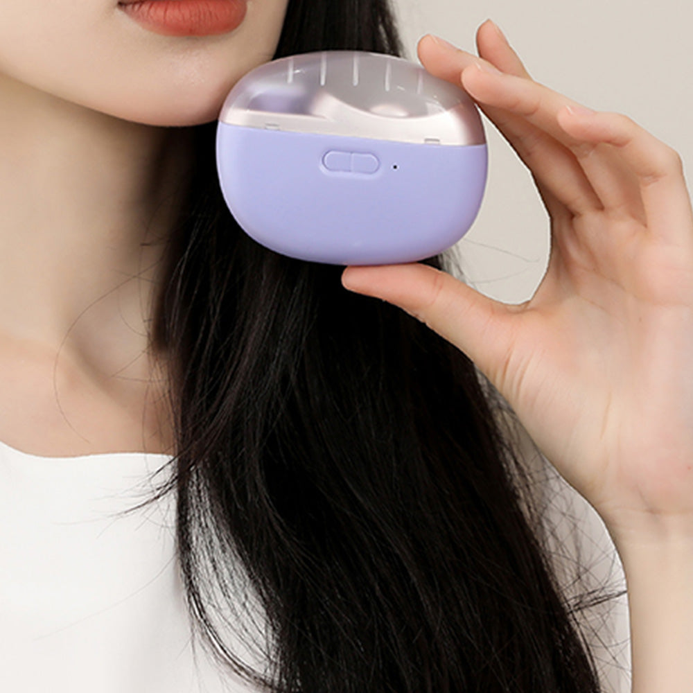 2-in-1 Electric Nail Clipper and Nail Polisher Portable Grooming Tool Purple