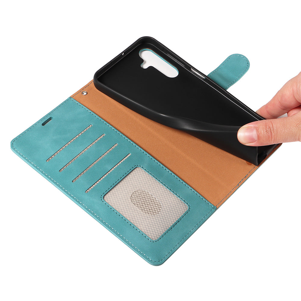 RFID Protective Flip Wallet Case for Samsung A17 A37 and A57 - Green