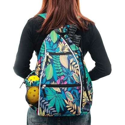 Pickleball Bag Pack Reversible Backpack Travel Sports Sling Bag Style 2