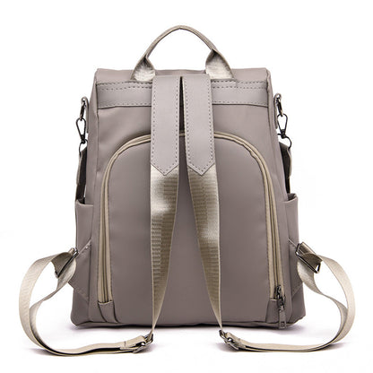 2-in-1 Anti-theft  Backpack Travel Shoulder Bag Water-Resistant Women Bag Gray