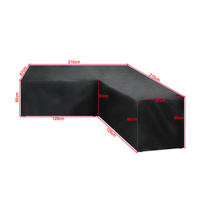 Waterproof L-Shape Outdoor Furniture Cover for Sectional Lounge Sets-Style 1