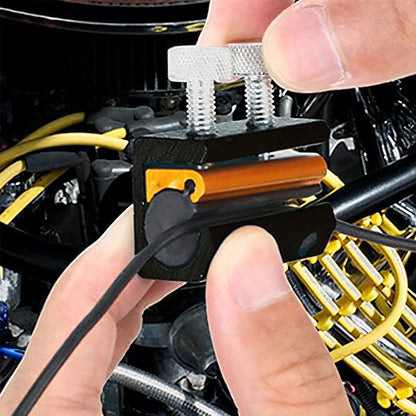 Dual Head Motorcycle Cable Lubricator Tool with Oil Clamp Black