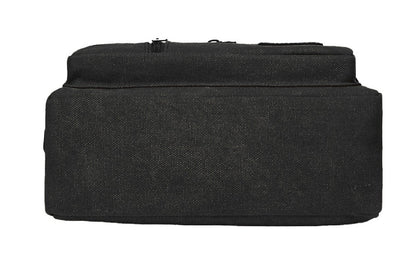 Men Vintage Crossbody Canvas Messenger Shoulder Bag-Black