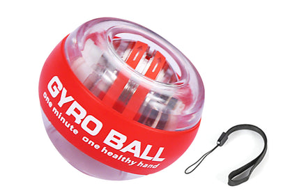 6 Color LED Gyroscope Wrist Exercise Ball Strength Trainer Muscle Training-Red