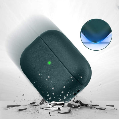 For Apple AirPods Shockproof Case Cover with Lanyard Dark green