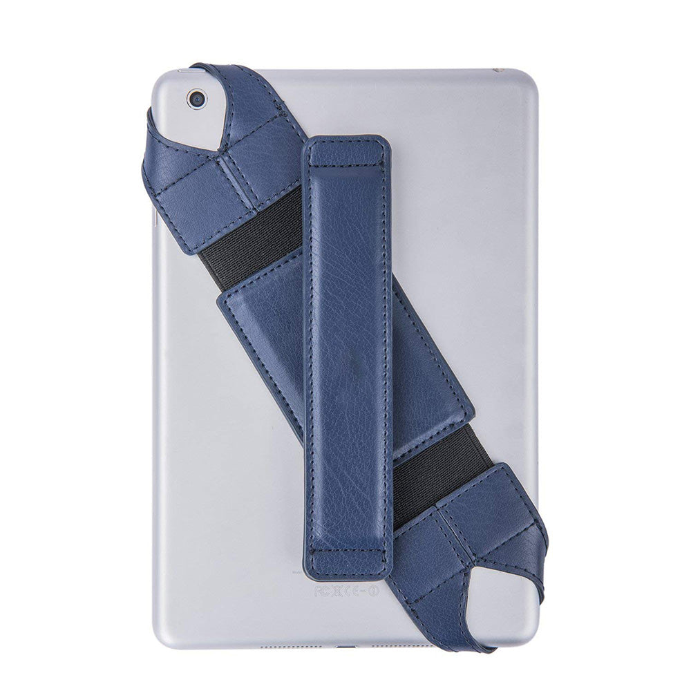 PU Leather Hand Strap Holder Stand-Blue