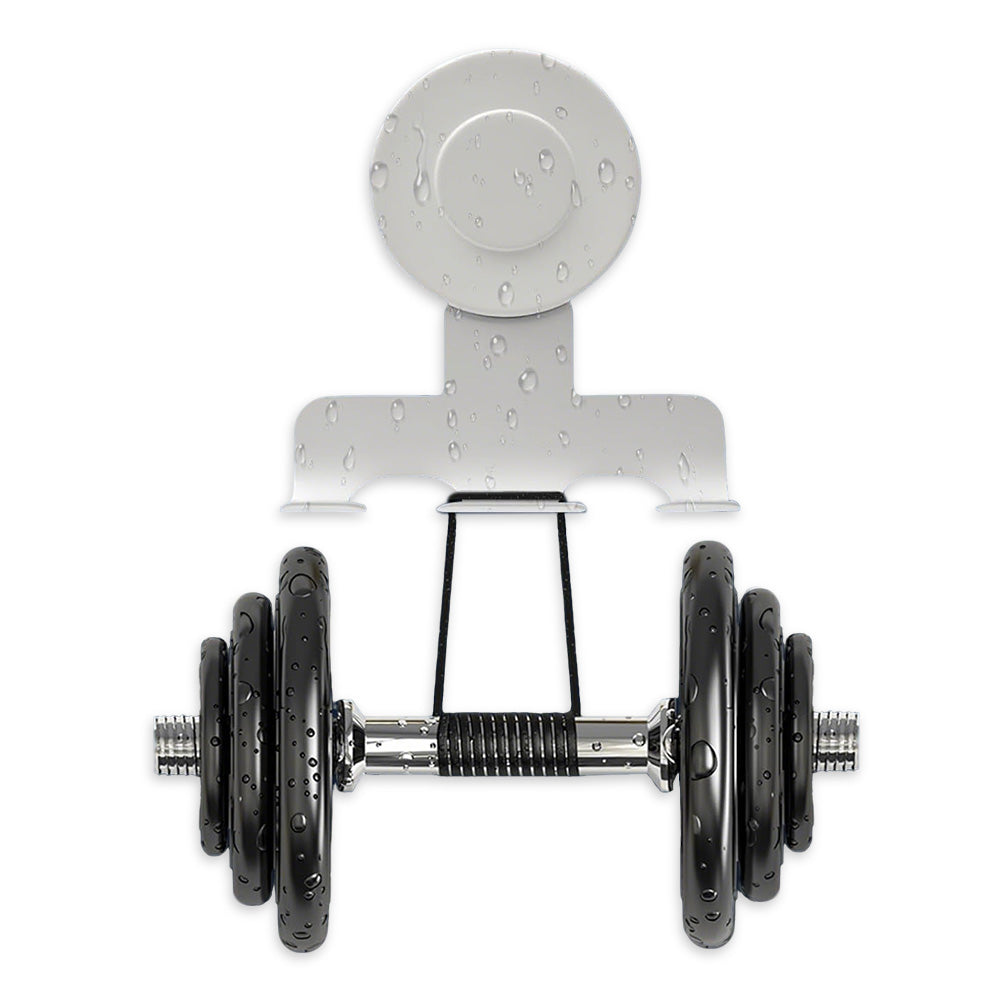 Stainless Steel Suction Cup Razor Holder Wall Mounted Bathroom Shaver Hook-White