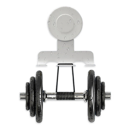 Stainless Steel Suction Cup Razor Holder Wall Mounted Bathroom Shaver Hook-White