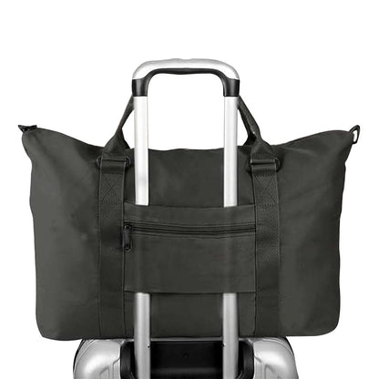 Travel Duffle Bag Carry On Tote Bags Sport Gym Bag  Luggage Bag with Wet Dry Separate Compartment Black