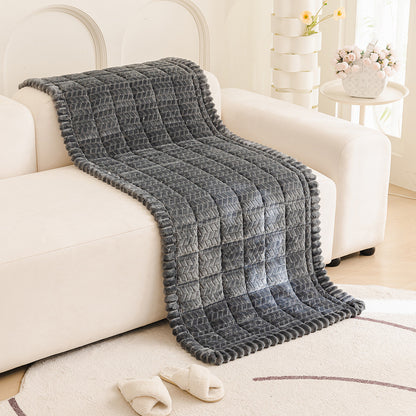 Pet Sofa Cover Non Slip Couch Protector Corduroy Thick Mat-Dark Grey