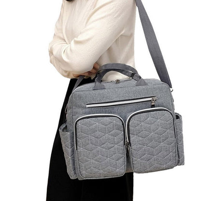 Diaper Bag Tote Baby Changing Bag Baby Bags for Mom Multifunction Travel Diaper Bag for Women Grey