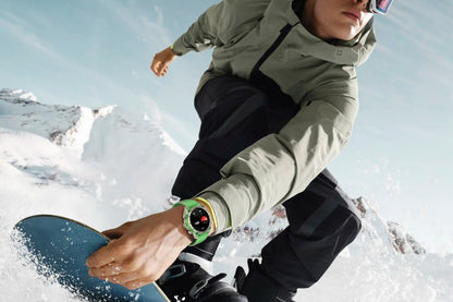 Smart Watch 1.43-Inch Fitness Watch with 24H Heart Rate Blood Pressure Blood Oxygen Female Physiological Flashlight Activity Tracker-Green