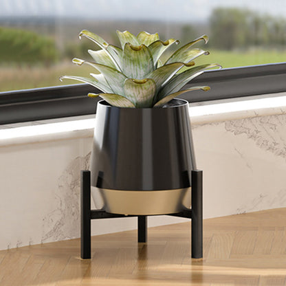 Plant Stand Indoor Adjustable Metal Heavy Duty Plant Stands Fits 23-32cm Pots-Black