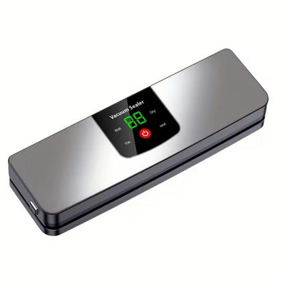 Food Saver Vacuum Sealer Machine Fully Automatic Vacuum Pump With 10 Vacuum Bags-Silver