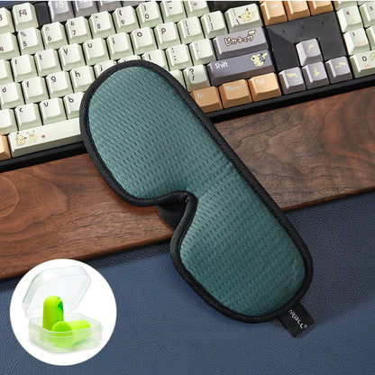 Travel  3D Sleeping Eye Mask Soft Memory Foam Blockout Eye Mask Green