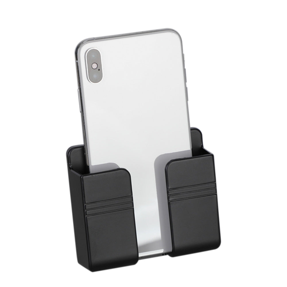 2 Pack Wall Mount Phone Holder with Peel and Stick -Black