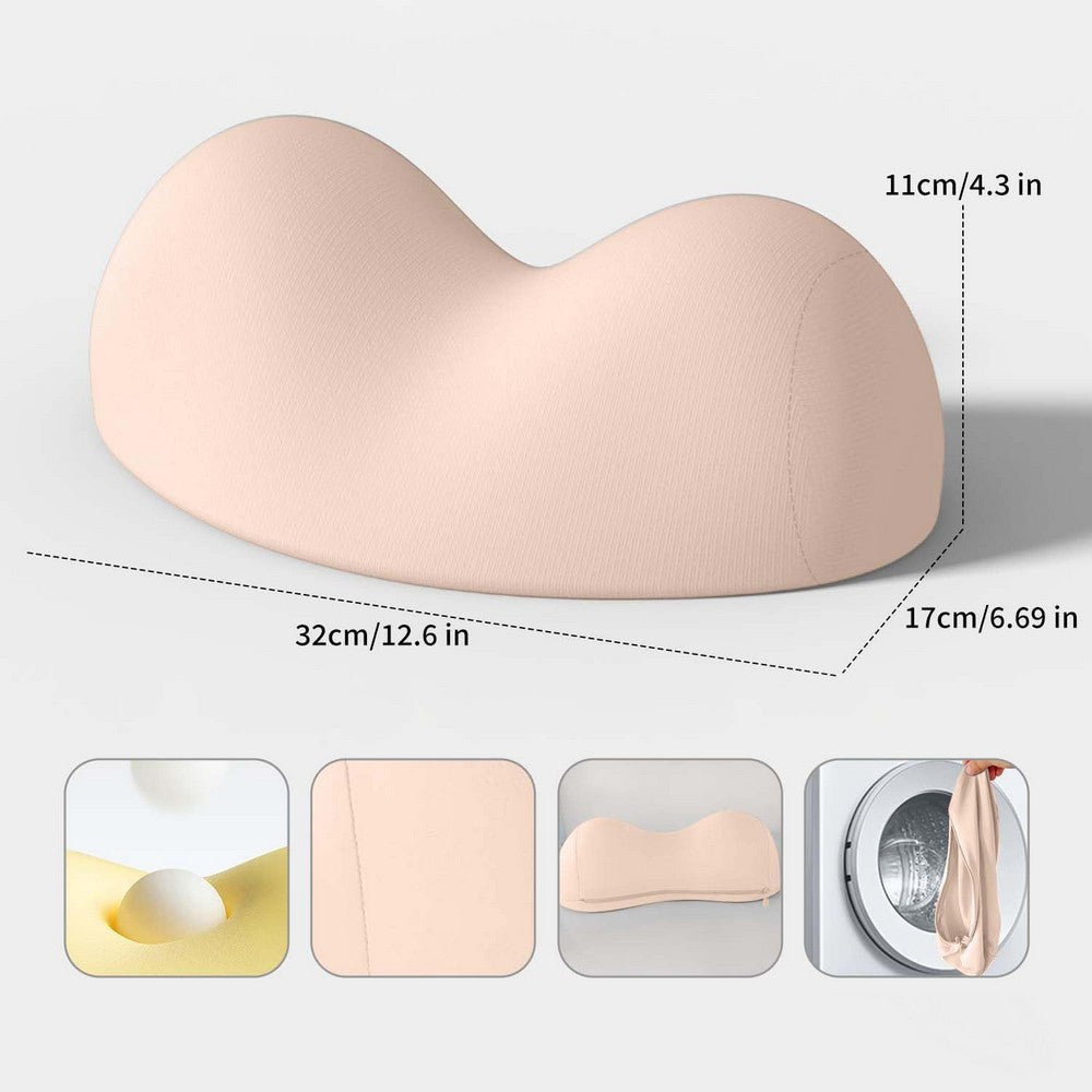 Small Neck Stretcher Pillow Soft Cervical Traction Neck Pillow for Tension Muscle-Pink